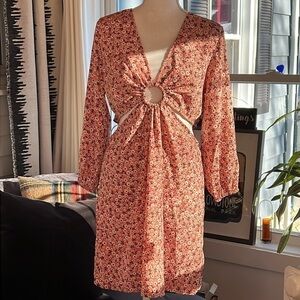 Indulge open waist/torso dress